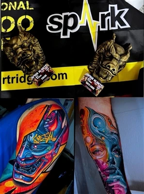 SPARK Artist @anfitriontattoo Yn Hawlio Buddugoliaeth Ddwbl Yn Expo Tattoo Cu...