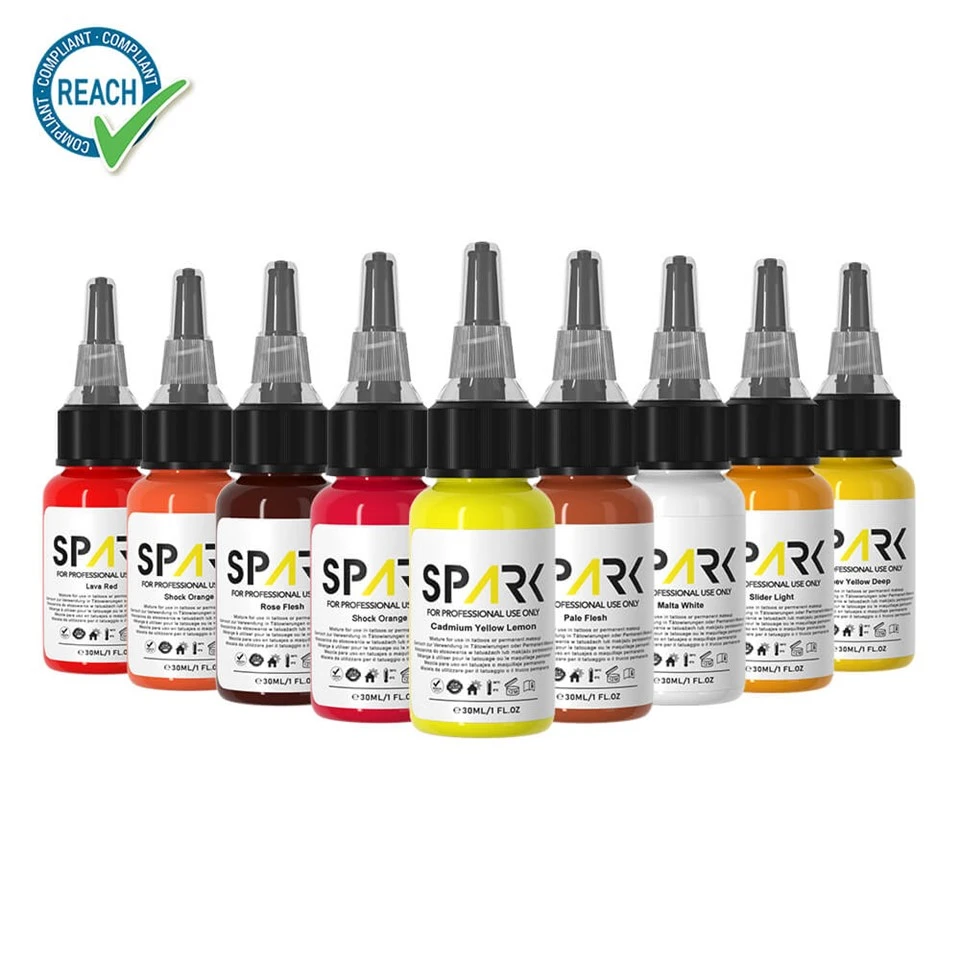 Professional Organic Inks Vibrant Colors Long-Lasting Tattoo Ink 30ml EU Certified For Body Art & Permanent Makeup