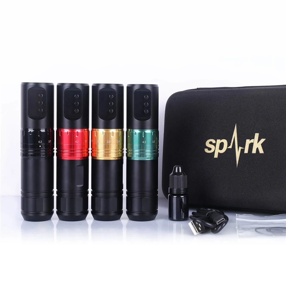 Rechargeable Wireless Portable Tattoo Machine Pen With Brushless Motor Permanent Connection Disposable Cartridge Needles suppliers