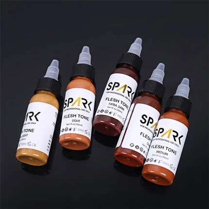 Set Lliw Croen 1OZ 5 Darn ar gyfer Gorchudd Ups Cyfuno Tatŵs Cosmetig Set Inc Tatŵ Inc Tatŵ