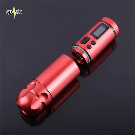 Defnydd Dwbl Spark Di-wifr Tattoo Machine Proffesiynol