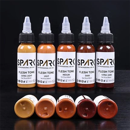 Cyfres Ink Spark Tattoo Ink Tattoo Ink Set Professional Vanta Black 8OZ 4OZ Super Black Ink Series Spark Tattoo Ink Tattoo Ink Set Professional