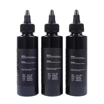 Gwreichionen Custom Wholesale China High - diwedd 4 oz 120 ml paent pigment corff croen lliw lliw oem anhygoel inc tatŵ du