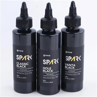 Inc Tatŵ Premiwm Cyfanwerthol 4oz 120ml Gosod Gosod Swyddogaeth Barhaol Hylif Organig Du Custom