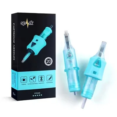 Spark Safe cyfleus 316 Maint Dur Di -staen M1 Premiwm Nodwydd Cetris Tatŵ Gwaharddedig Premiwm ar gyfer Tatŵio Celf y Corff