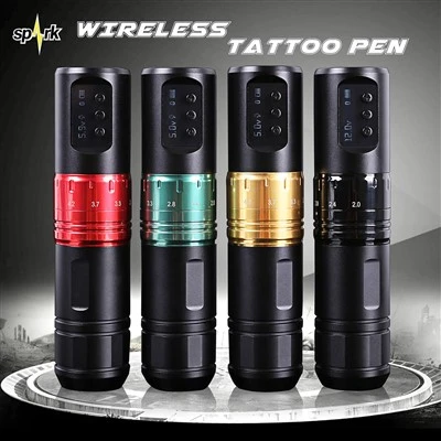 Spark Professional Precision Tatŵ Addasadwy Pen Cludadwy Corff Trydan Celf Batri Parhaol yn Gweithredu