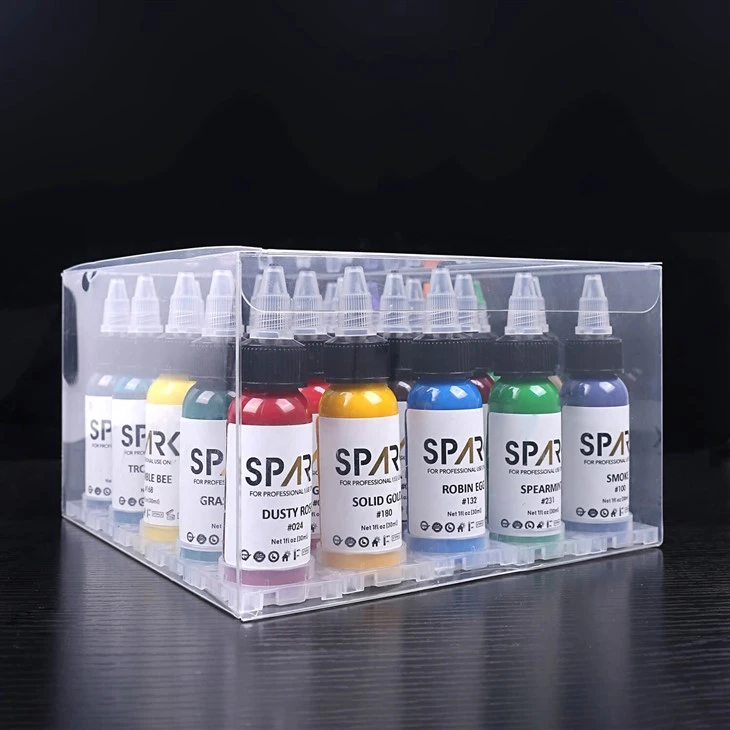 Gwreichionen 25 potel inc tatŵs set 1 oz 30 ml 25 cyfrif yr un set 66 lliw i ddewis ohonynt