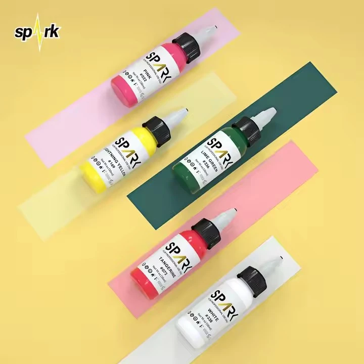 Spark Professional Professional o ansawdd uchel organig hir - Dŵr parhaol - inc tatŵ lliw byw wedi'i seilio