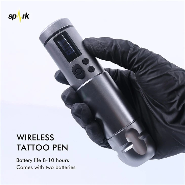 Peiriant Tatŵ Di-wifr Spark Peiriant Tattoo Di-wifr Proffesiynol