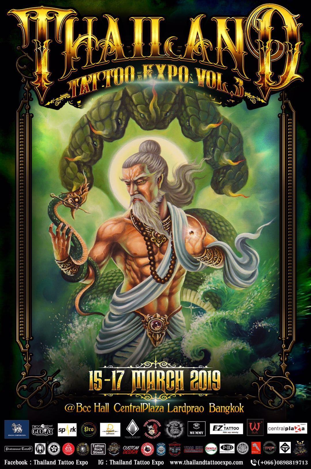 Noddwr Cartk Tattoo Noddedig 2019 Gwlad Thai Tattoo Expo V3
