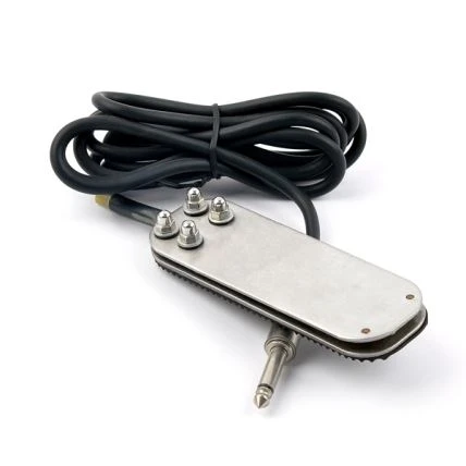 Stribed Dur Di-staen Footpedal Tatŵ Dyletswydd Trwm