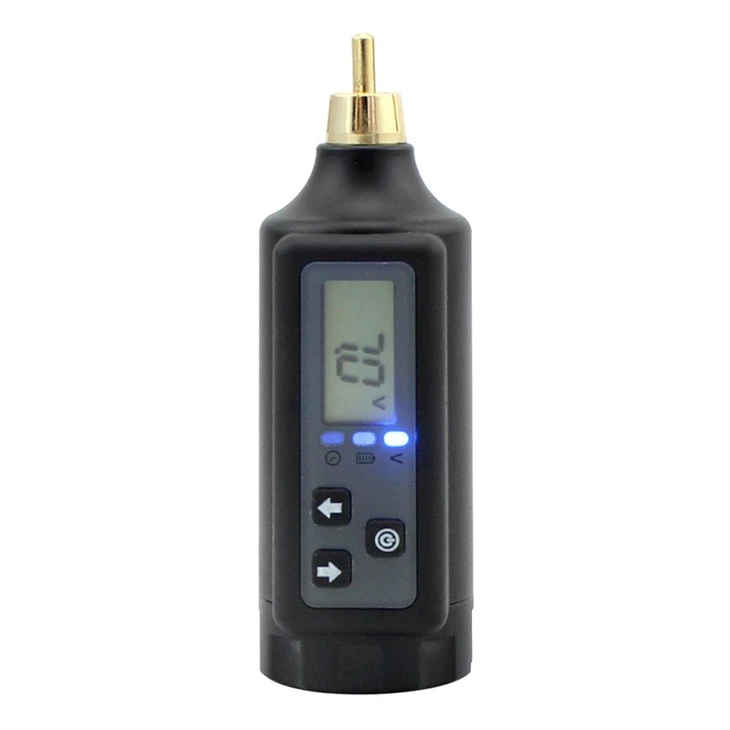2000 MAh Cyflenwad Pŵer Tatŵ Di-wifr Digidol
