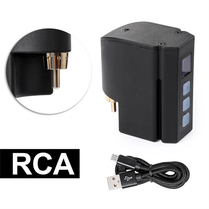 Batri Tatŵ Di-wifr Cyflenwad Pŵer Tatŵ RCA 2400mAh