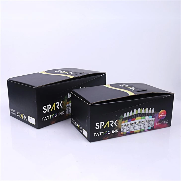 50 Setiau Lliw Pigments Tattoo Ink Spark Tattoo Ink Set Proffesiynol