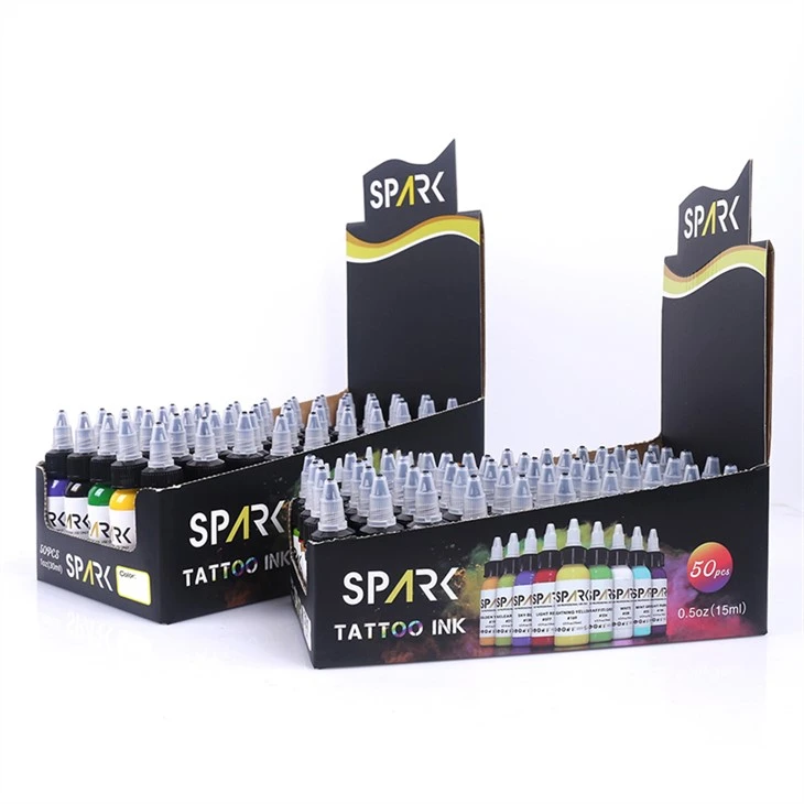 50 Set Lliw Pigment Inc Tatŵ Inc Tatŵ Fegan Inc Tatŵ 30ml