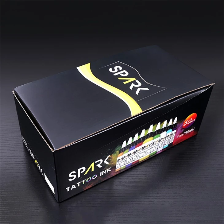 50 Setiau Lliw Spark Tattoo Ink Set Lliw inc Tattoo Proffesiynol