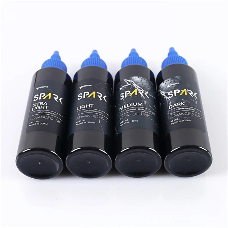 Grey Wash Spark Ansawdd Uchel Tattoo Inc Tattoo Ink Set Proffesiynol