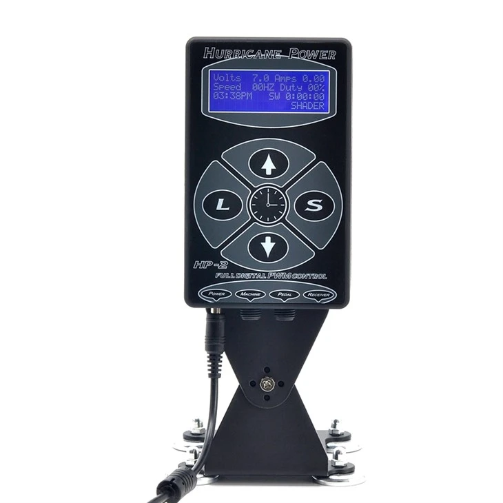 Corwynt Tatŵ Cyflenwad Pŵer Digidol LCD Tatŵ Cyflenwadau Dyfais Pŵer Tatŵ