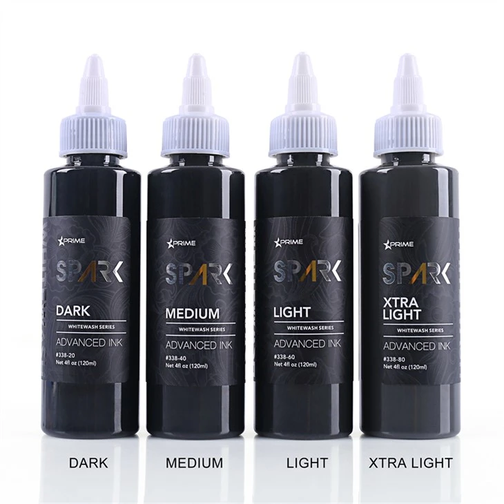 Inc Tatŵ Leadfree Golchi Gwyn Set Spark Tattoo Inc