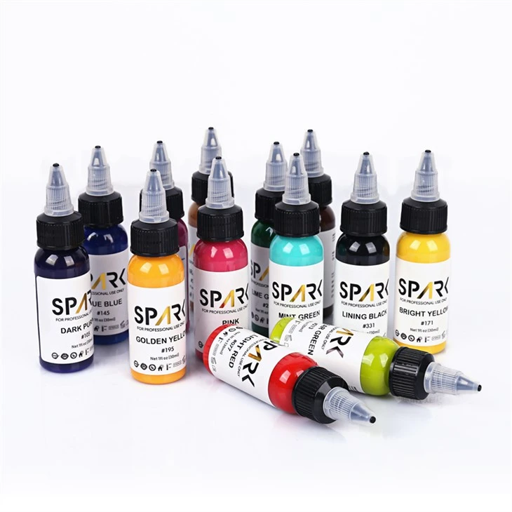 Pigmentau Tattoo Ink Spark Tattoo Ink Set Proffesiynol