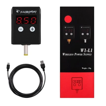 Batri Tatŵ 1500mAh Cyflenwad Pŵer Diwifr 4V-11V