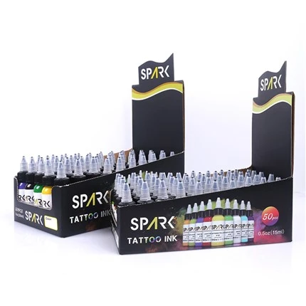 50 Set Lliw Pigment Inc Tatŵ Inc Tatŵ Fegan Inc Tatŵ 30ml