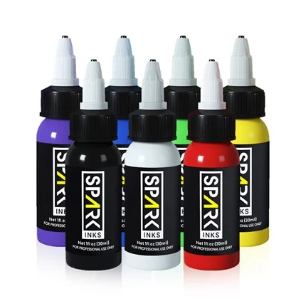 7 Lliwiau OEM Spark Inc Tattoo Proffesiynol Parhaol