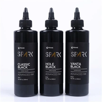 8OZ Black Ink Series Classic Black Lining Black Spark Tattoo Inc Arddangosfa Inc Tatŵ Proffesiynol