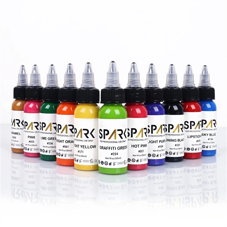 Inc Tattoo Du Golau Tattoo Ink Spark Gwreiddiol