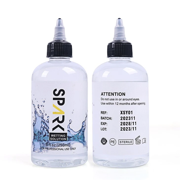8OZ 240ML Ateb Tatŵ Gwlychu Spark Ateb Tatŵ Cymysgu Spark Tatŵ Inc