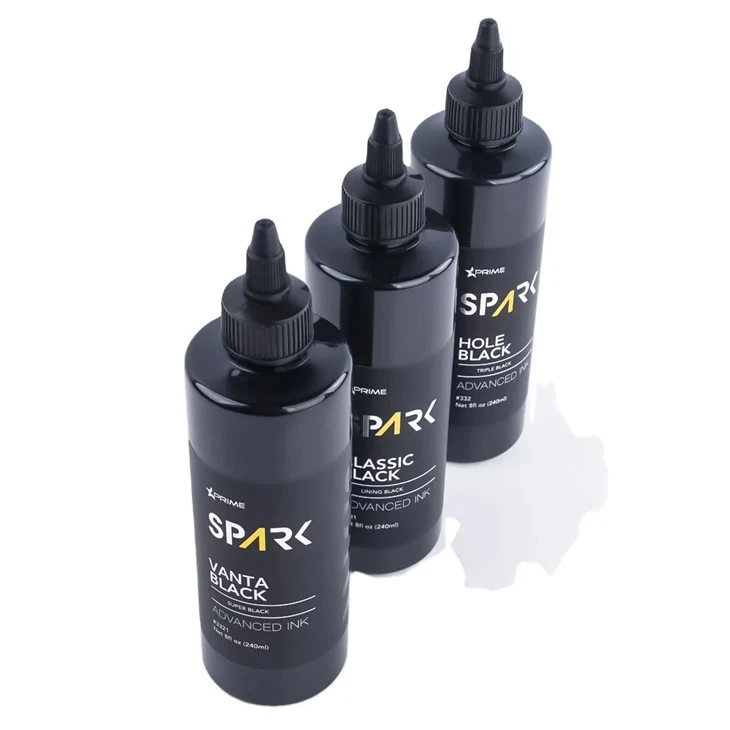 Vanta Black 8OZ 4OZ Super Black Ink Series Spark Inc Tattoo Ink Tattoo Ink Set Professional
